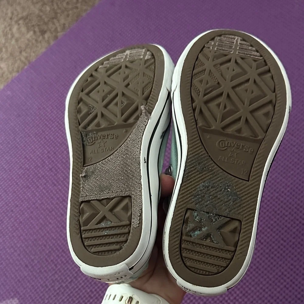 Converse Kids Sneakers in Aqua and White
